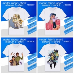 5 Styles JoJo's Bizarre Adventure Modal Fabric Material Short Sleeves Anime T shirts