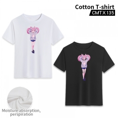 2 Styles Pretty Soldier Sailor Moon Cosplay Cartoon Full Printing Anime T Shirt