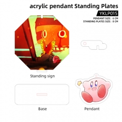 Kirby Cartoon Acrylic Pendant Anime Standing Plates