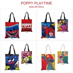 5 Styles Poppy Playtime Cartoon Canvas Shopping Bag Anime Shoulder Bag
