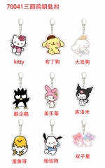 9 Styles Kuromi Mylody Kitty Cinnamoroll Cartoon Anime Acrylic Keychain