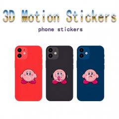 3 Styles Kirby Charmander Cartoon Can Change Pattern Lenticular Flip Anime 3D Stickers