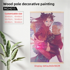 60*90cm Fate/Grand Order Wood Pole Wall Scroll Anime Wallscroll