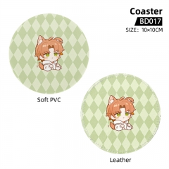 5 Styles Light and Night Cartoon PVC Character Collection Anime Coaster