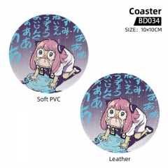 2 Styles Spy×Family Cartoon PVC Character Collection Anime Coaster
