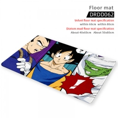 2 Sizes 2 Styles Dragon Ball Z Cartoon Pattern Short Velvet Material Anti-skidding Anime Carpet