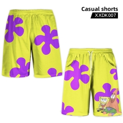2 Styles SpongeBob SquarePants Cosplay Color Printing Anime Pants Shorts