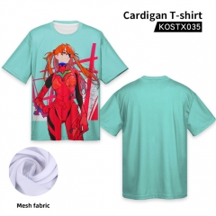 2 Styles EVA/Neon Genesis Evangelion Fabric Material Short Sleeves Anime T shirts