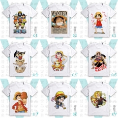 14 Styles One Piece Cartoon Pattern Anime T Shirts