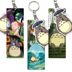 2 Styles My Neighbor Totoro Animation PVC Double-sided Anime Keychain