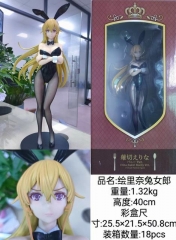 40CM Shokugeki no Soma Nakiri Erina Bunny Ver. Sexy Girl Anime Figure Collectible Model Doll Toy