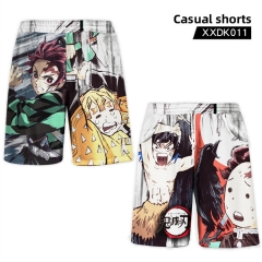 3 Styles Demon Slayer: Kimetsu no Yaiba Cosplay Color Printing Anime Pants Shorts