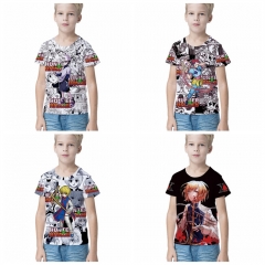 9 Styles Hunter x Hunter Cartoon Pattern T Shirt For Child Kids Anime Short Shirt