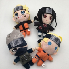 4PCS/SET 14CM Naruto Cartoon Anime Plush Toy Doll