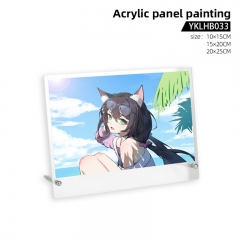 2 Sizes 4 Styles Re:Dive Cosplay Color Printing Anime Acrylic Engraving