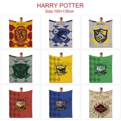 10 Styles 100*135CM Harry Potter Cartoon Color Printing Cosplay Anime Blanket