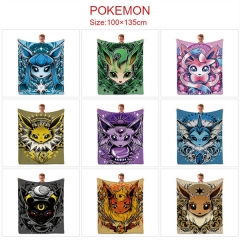 13 Styles 100*135CM Pokemon Cartoon Color Printing Cosplay Anime Blanket