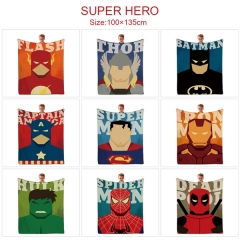 15 Styles 100*135CM The Avengers Cartoon Color Printing Cosplay Anime Blanket