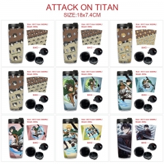 9 Styles Attack on Titan/Shingeki No Kyojin Cartoon Plastic Anime Water Cup