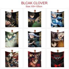 9 Styles 100*135CM Black Clover Cartoon Color Printing Cosplay Anime Blanket