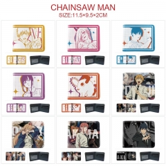 11 Styles Chainsaw Man Cartoon Color Printing Coin Purse Anime Short Wallet