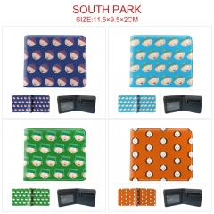 6 Styles South Park Cartoon Color Printing Coin Purse Anime Short Wallet