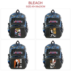4 Styles Bleach Cartoon Pattern Anime Backpack Bag With USB Charging Cable