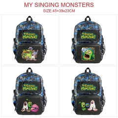 5 Styles My Singing Monsters Cartoon Pattern Anime Backpack Bag With USB Charging Cable