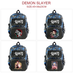 8 Styles Demon Slayer: Kimetsu no Yaiba Cartoon Pattern Anime Backpack Bag With USB Charging Cable
