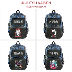 4 Styles Jujutsu Kaisen Cartoon Pattern Anime Backpack Bag With USB Charging Cable