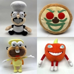 25-30CM 4 Styles Pizza Tower Pepperman Cartoon Character Anime Plush Toy Doll