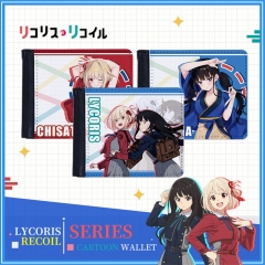 3 Styles Lycoris Recoi Cartoon Purse Anime Wallet