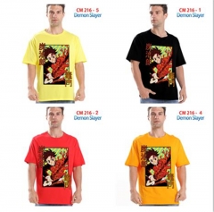 7 Colors Demon Slayer: Kimetsu no Yaiba Cartoon Pattern Anime T Shirts