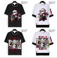 40 Styles 2 Colors Demon Slayer: Kimetsu no Yaiba Cartoon Pattern Anime T Shirts