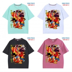 18 Styles One Piece Cartoon Pattern Anime T Shirts