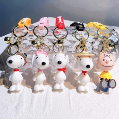 14 Styles Snoopy Cartoon Anime Keychain