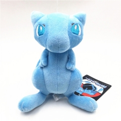 18CM Pokemon Blue Mewtwo Cartoon For Kids Stuffed Doll Anime Plush Toy