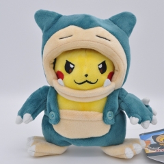 20CM Pokemon Pikachu Cos Snorlax Cartoon Collectible Doll Anime Plush Toy