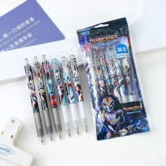 6PCS/SET Ultraman Cartoon Pattern Anime Pen