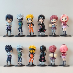 6PCS/SET 15.5CM Naruto Big Eyes Cartoon Anime PVC Figure Toy