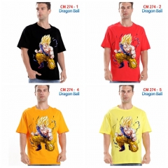 22 Styles Dragon Ball Z Cartoon Pattern Anime T Shirts