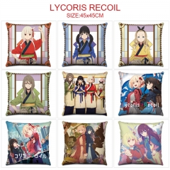 10 Styles 45*45CM Lycoris Recoil Cartoon Pattern Anime Pillow