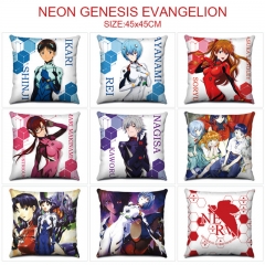9 Styles 45*45CM EVA/Neon Genesis Evangelion Cartoon Pattern Anime Pillow