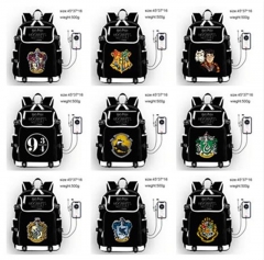 9 Styles Harry Potter Cartoon Anime Canvas Backpack Bag