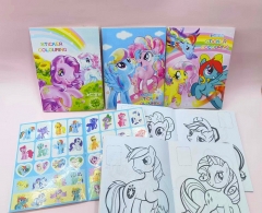 My Little Pony Cartoon Pattern Anime Illustration Line Hand-Painted Book