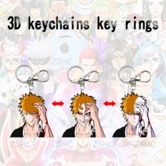 Bleach Cartoon Pattern 3D Motion Anime Keychain