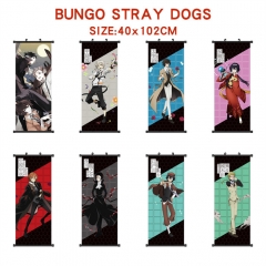 9 Styles 40*102CM Bungo Stray Dogs Wall Scroll Cartoon Pattern Decoration Anime Wallscroll