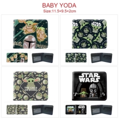 5 Styles Star Wars Yoda Cartoon Purse Anime Short Wallet