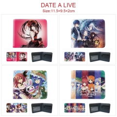 6 Styles Date a Live Cartoon Purse Anime Short Wallet