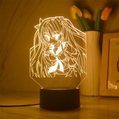 Aria the Scarlet Ammo Anime 3D Nightlight Flashlight With Remote Control